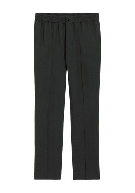 elasticated waist pant man anthracite grey AMI PARIS | HTR226.WV0066020